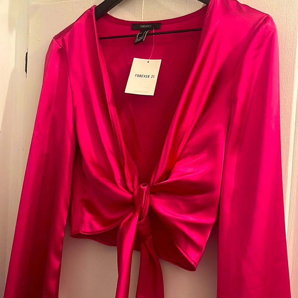 Forever 21 woven wrap top